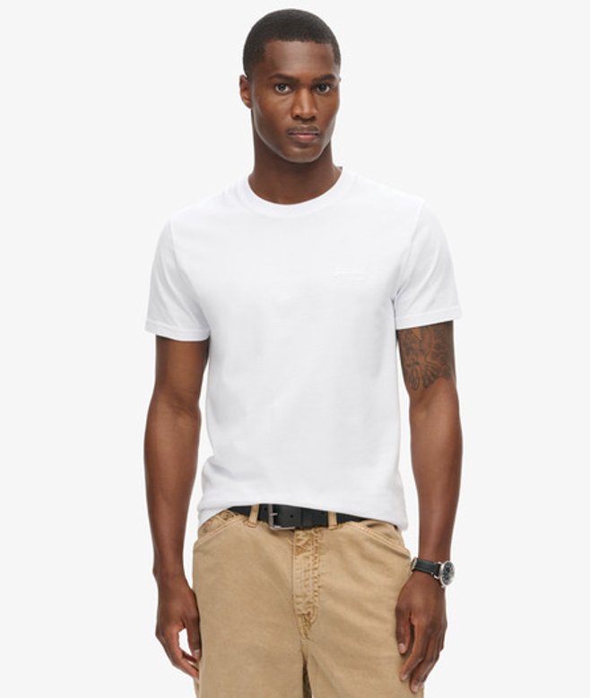 Superdry Organic Cotton Essential Logo T-shirt Wit