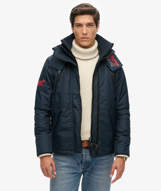 Mountain SD Windbreaker jas met Capuchon Blauw Grootte: M afbeelding