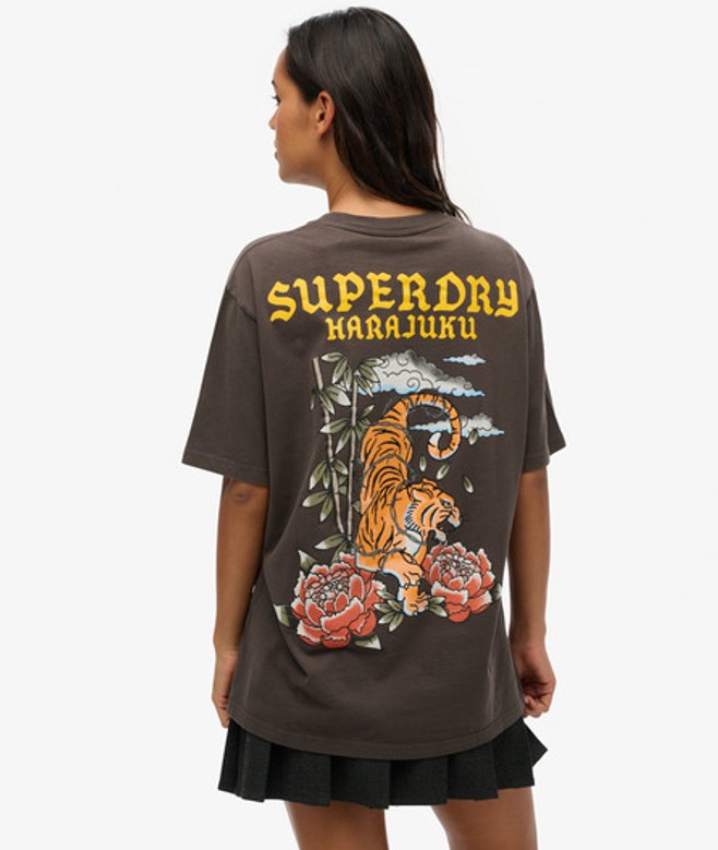 T-shirt OverTaille à Motif Tatouage Taille: XL - Superdry - Modalova