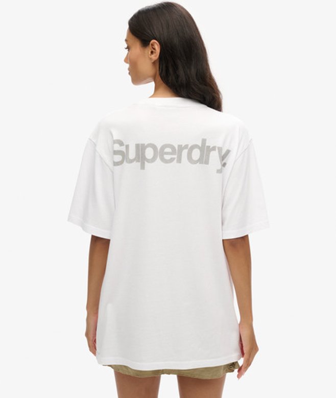 Oversized Core City T-shirt met Logo Wit Grootte: Xxl afbeelding