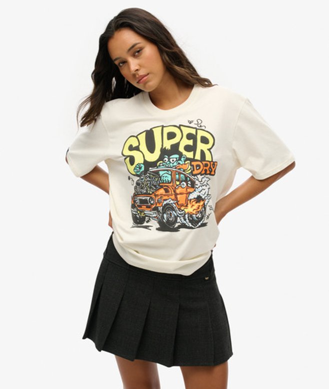 Oversized Dragnut Odd Rods T-shirt Wit Grootte: Xxl afbeelding