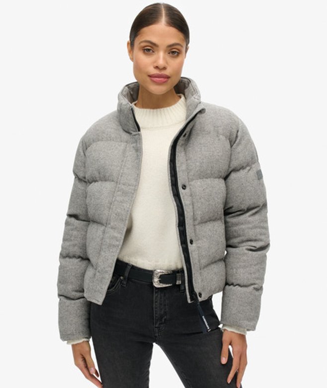 Boxy Tweed Pufferjack