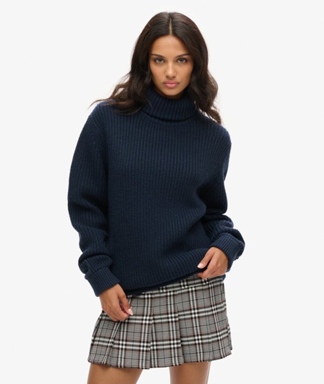 Women's The Merchant Store - OverGrößed Rollkragenpullover - Größe: Xxl - Superdry - Modalova