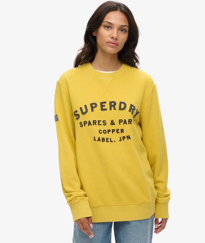 Women's Übergroßes Workwear Sweatshirt mit Applikation - Größe: Xxl - Superdry - Modalova