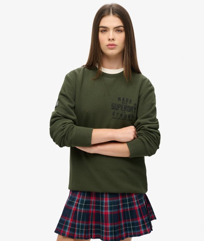 Oversized Workwear Sweatshirt met Applicatie