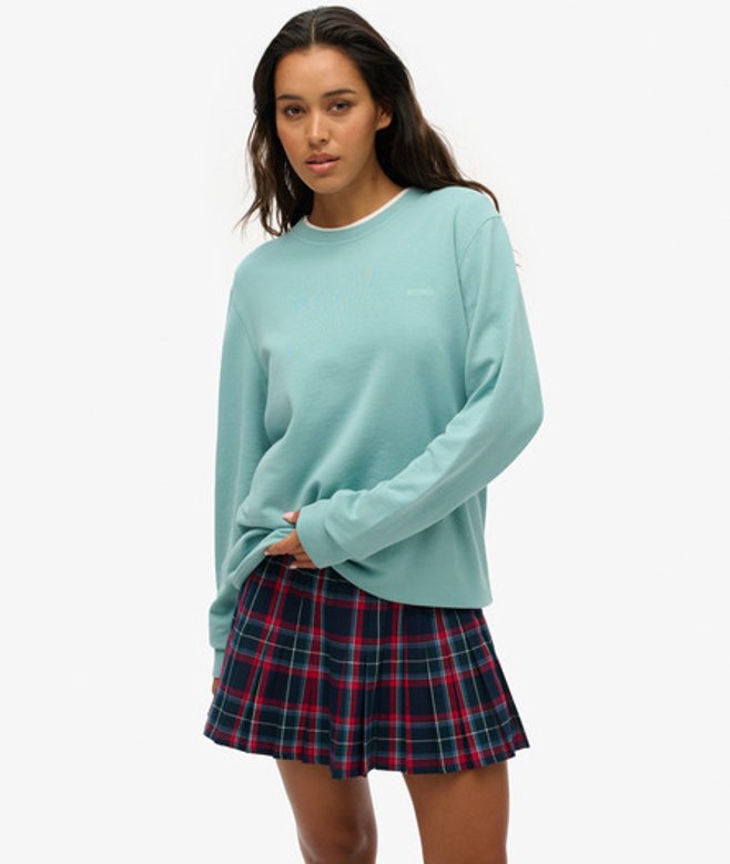 Oversized Klassiek Essential Sweatshirt Blauw Grootte: Xxl afbeelding