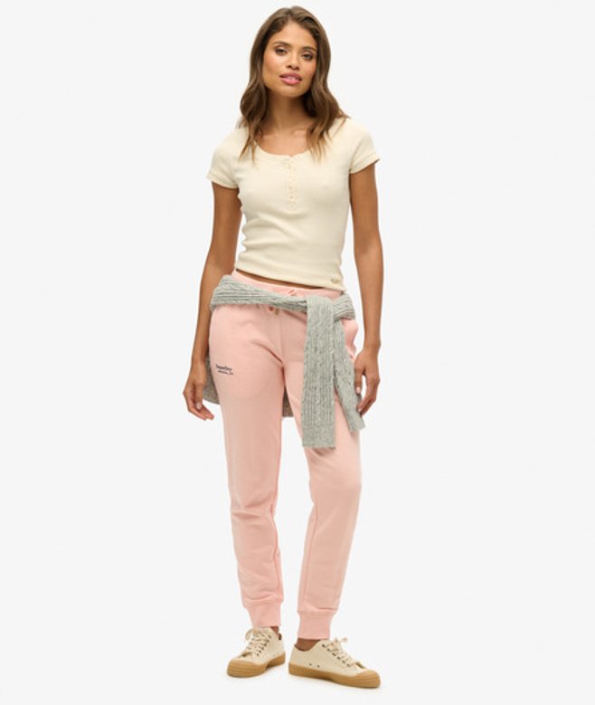 Essential Joggingbroek met Logo Roze Grootte: 40 afbeelding