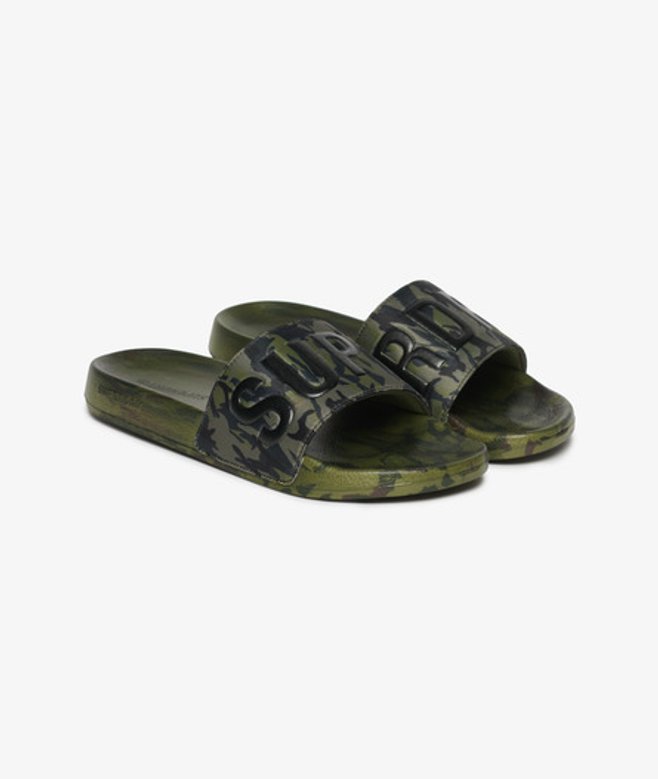 Sandales de Piscine à Motif Camouflage Core Taille: 8-9 - Superdry - Modalova