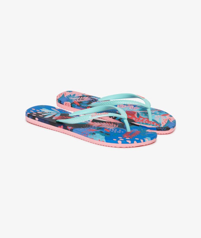 Damen Gummi Tropisch Bedruckte Flip-Flops, & - Größe: 3-4 - Superdry - Modalova