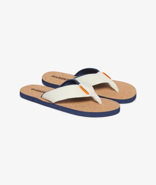 Kurken Teenslippers met Print Wit Grootte: 10-11 afbeelding
