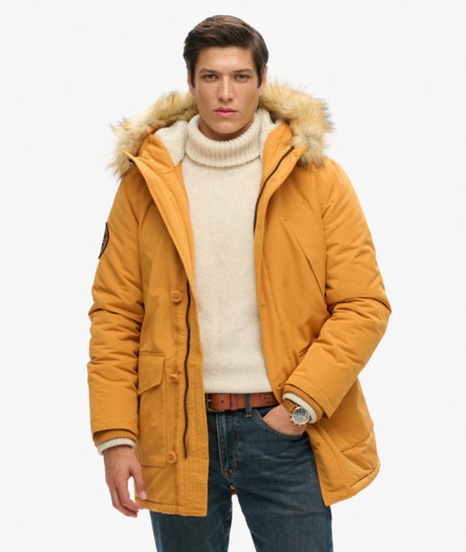 Insigne brodé Parka à Capuche Avec Fourrure Synthétique Everest, , Taille: M - Superdry - Modalova