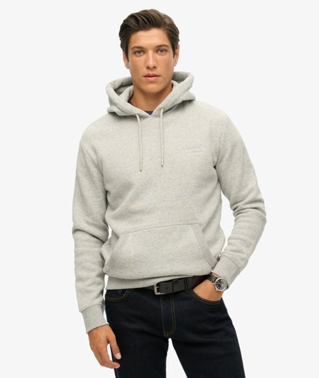 Essential Logo Hoodie Grijs Grootte: L afbeelding