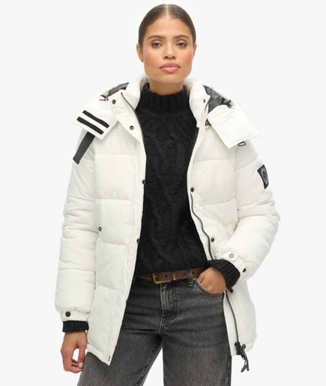 Superdry Women's Women's Expedition Cocoon Padded Coat Cream / New Chalk