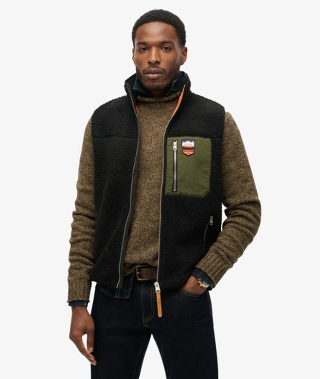 Herren Vintage Retro Fleeceweste - Größe: Xxxl - Superdry - Modalova