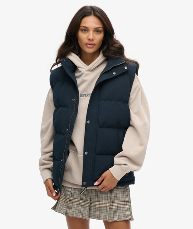 Oversized Everest Bodywarmer Zonder Capuchon Blauw Grootte: L afbeelding