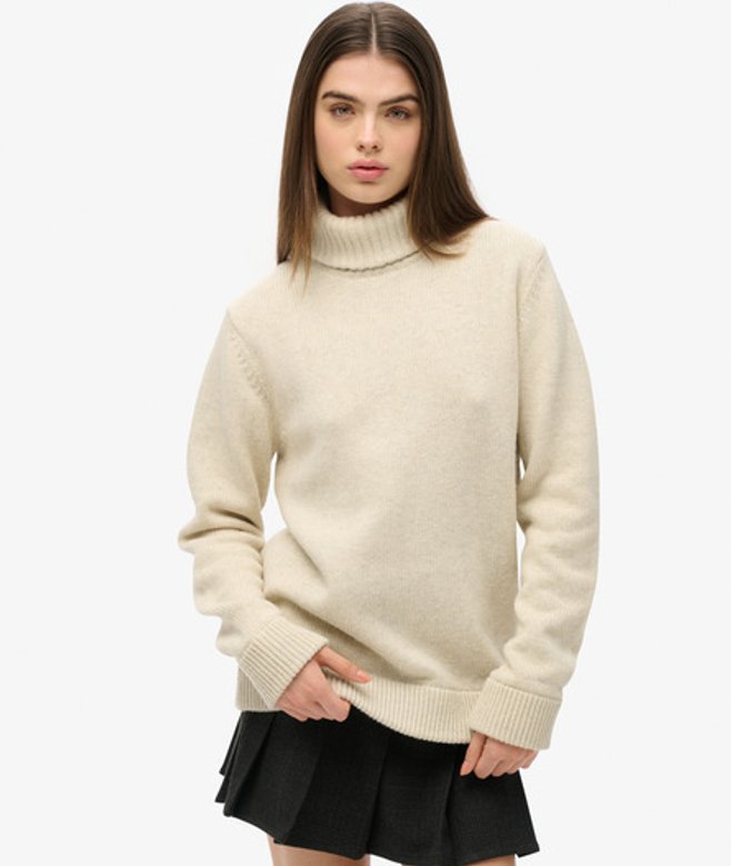 Damen The Merchant Store - OverGrößed Rollkragenpullover - Größe: Xxl - Superdry - Modalova