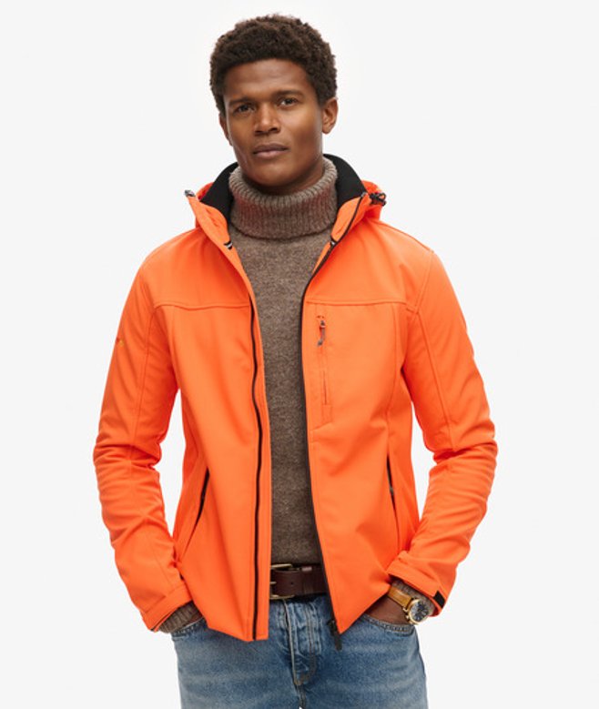 Superdry Softshell Trekkerjas met Capuchon Oranje