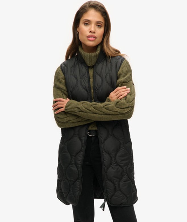 Lange Studios Bodywarmer Zwart Grootte: 36 afbeelding