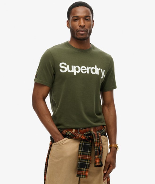 Klassiek Vintage T-shirt Groen Grootte: L afbeelding