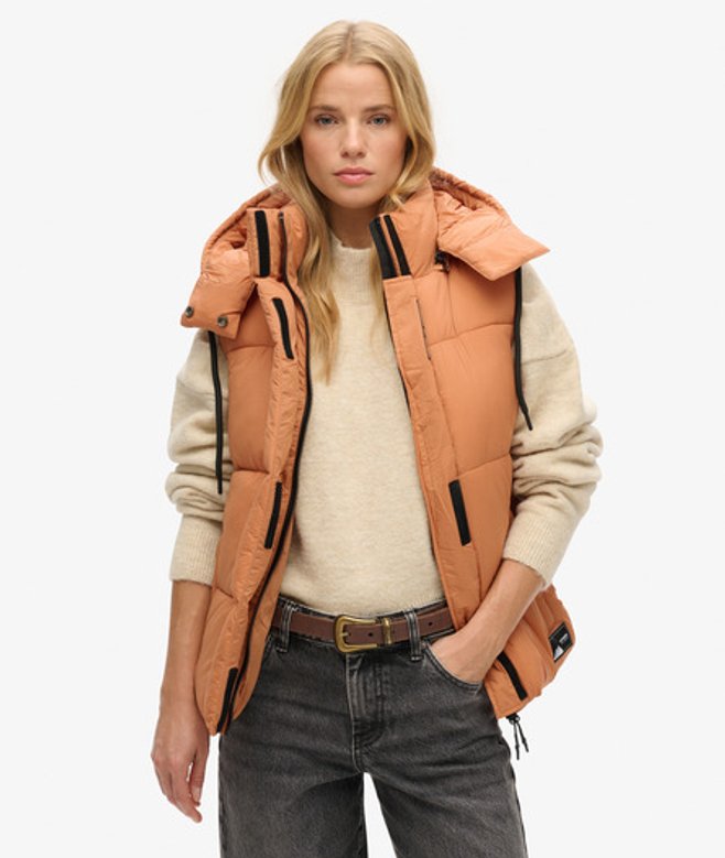 Korte Gewatteerde Touchline Bodywarmer Oranje Grootte: 42 afbeelding