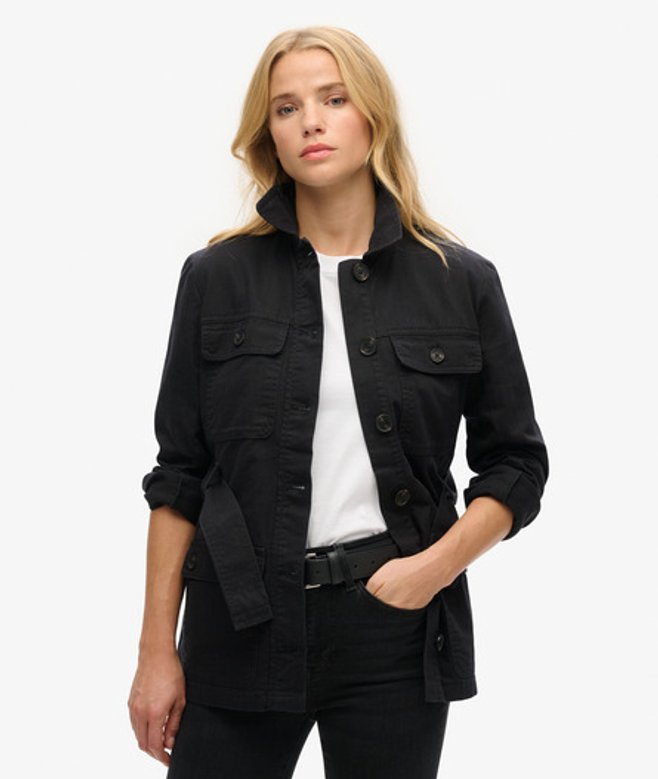 Katoenen Safari-jas met Riem