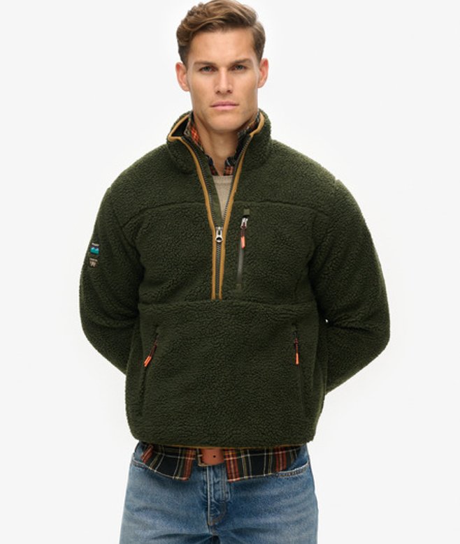 Pull en Polaire à Demi-fermeture Zippée Outdoor Taille: S - Superdry - Modalova