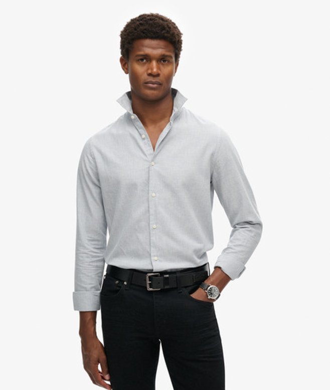 Herren Schickes Langarmhemd aus Baumwolle - Größe: XL - Superdry - Modalova