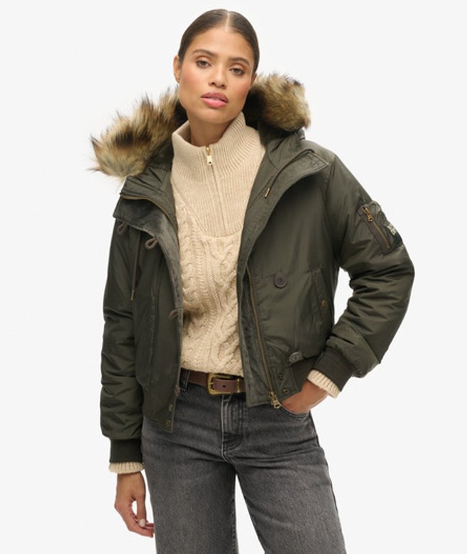Bomber à Capuche Military MA1 Taille: 42 - Superdry - Modalova
