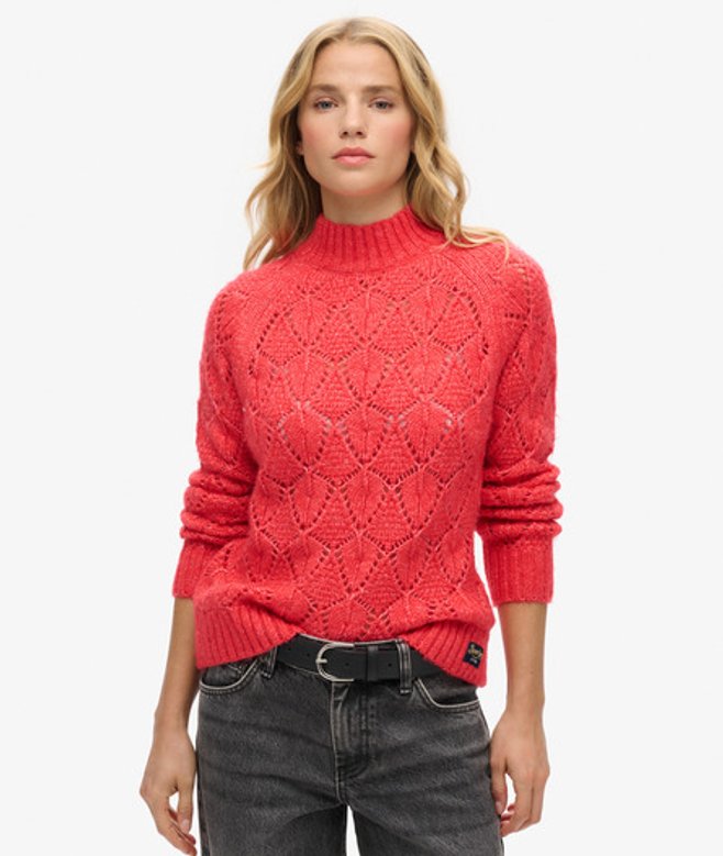 Pull en Maille Pointelle Taille: 38 - Superdry - Modalova