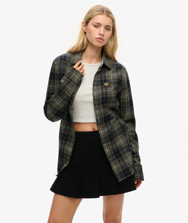 Damen Plissierter Vintage Minirock aus Cord - Größe: 6 - Superdry - Modalova