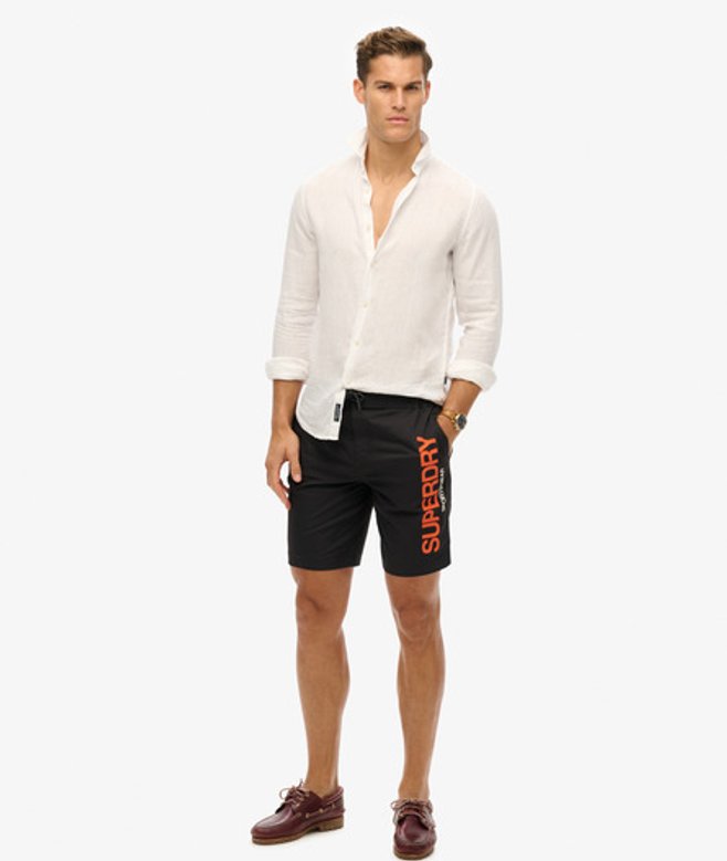 Herren und Sportswear Boardshorts aus Recyceltem Material mit Logodruck, Größe: M - Größe: M - Superdry - Modalova