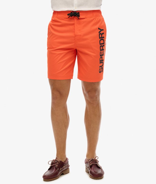 Gerecyclede Sportswear Boardshort Oranje Grootte: M afbeelding