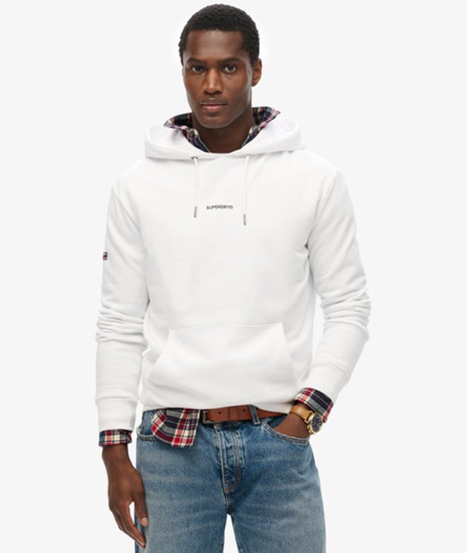 Men's Einfarbiges Hoodie - Größe: L - Superdry - Modalova