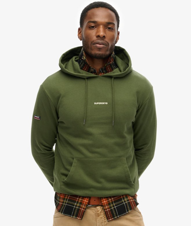 Effen Hoodie Groen Grootte: L afbeelding