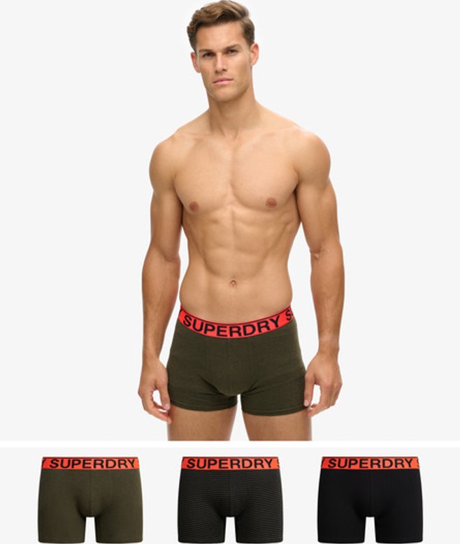 Triopak Boxershorts van Biologisch Katoen Green Grootte: L afbeelding
