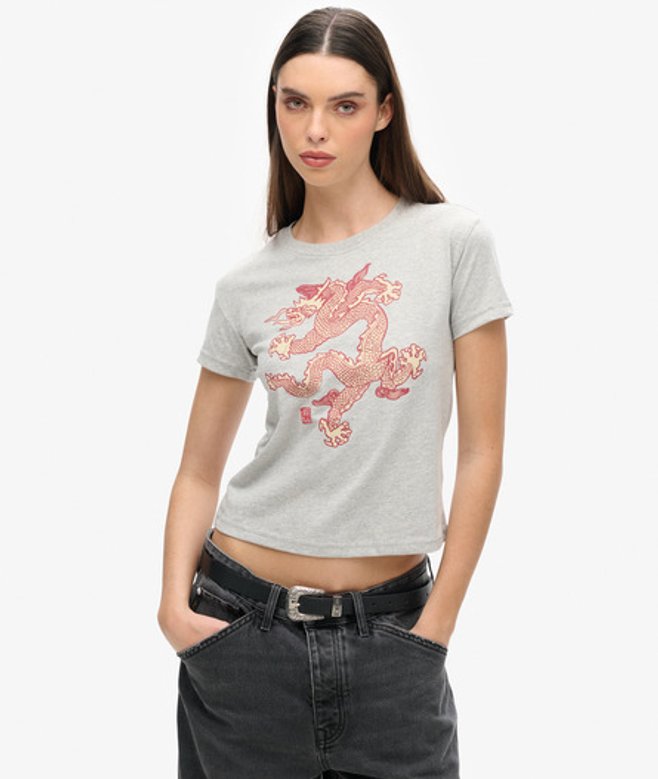 Damen x Komodo Dragon Slim T-shirt - Größe: 42 - Superdry - Modalova