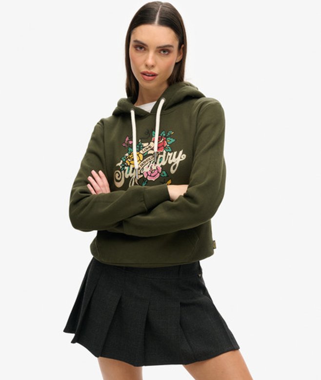 Tattoo Script Graphic Hoodie