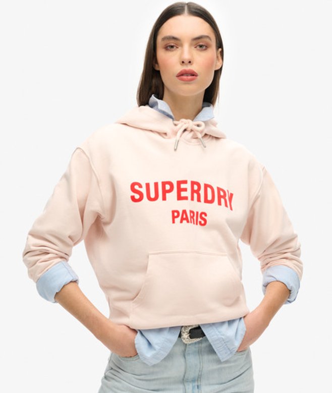 Sport Luxe Hoodie met Losse Pasvorm