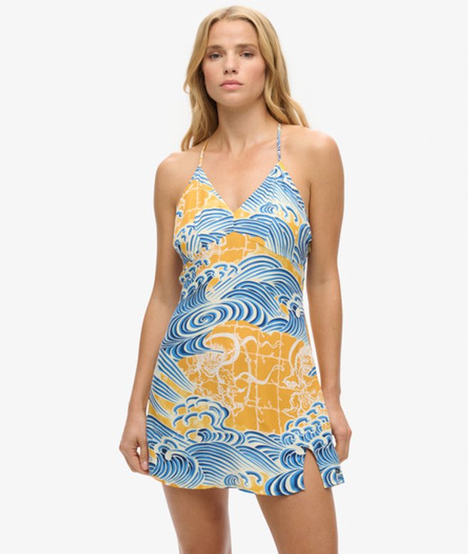 Damen Mini-trägerkleid mit Print - Größe: 36 - Superdry - Modalova