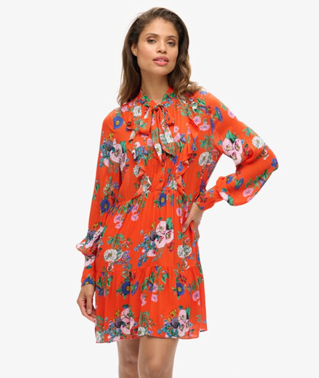 Superdry Studios Off Duty Mini-jurk Rood