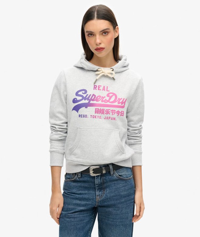 Dames Sweat À Capuche Vintage Logo Ton Sur, , Taille: 36 - Superdry - Modalova