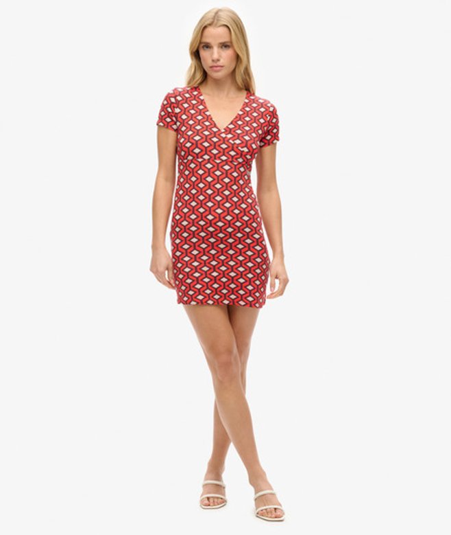 Damen Minikleid mit Print - Größe: 40 - Superdry - Modalova