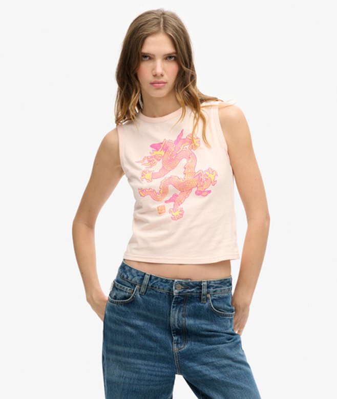 Damen x Komodo Vintage Tanktop - Größe: 44 - Superdry - Modalova