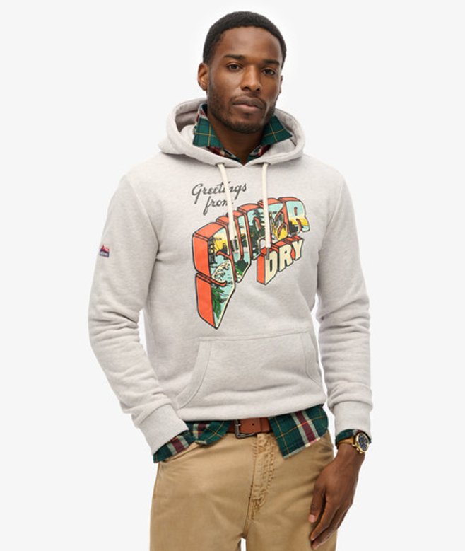 Herren Hoodie mit Archive-grafik - Größe: L - Superdry - Modalova