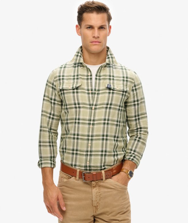 Herren The Merchant Store - Karohemd aus Leinen - Größe: Xxxl - Superdry - Modalova