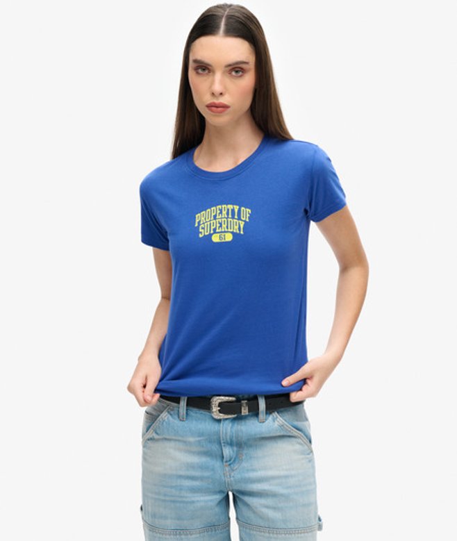 Super Athletics T-shirt met Aansluitende Pasvorm Blauw Grootte: 42 afbeelding
