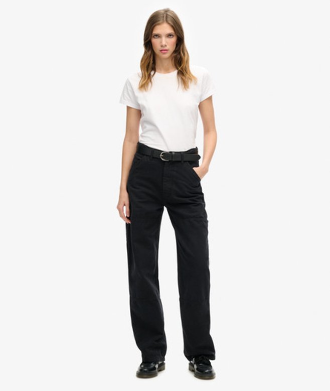 Damen Carpenter Hose mit Weitem Beinschnitt, Größe: 26/30 - Superdry - Modalova