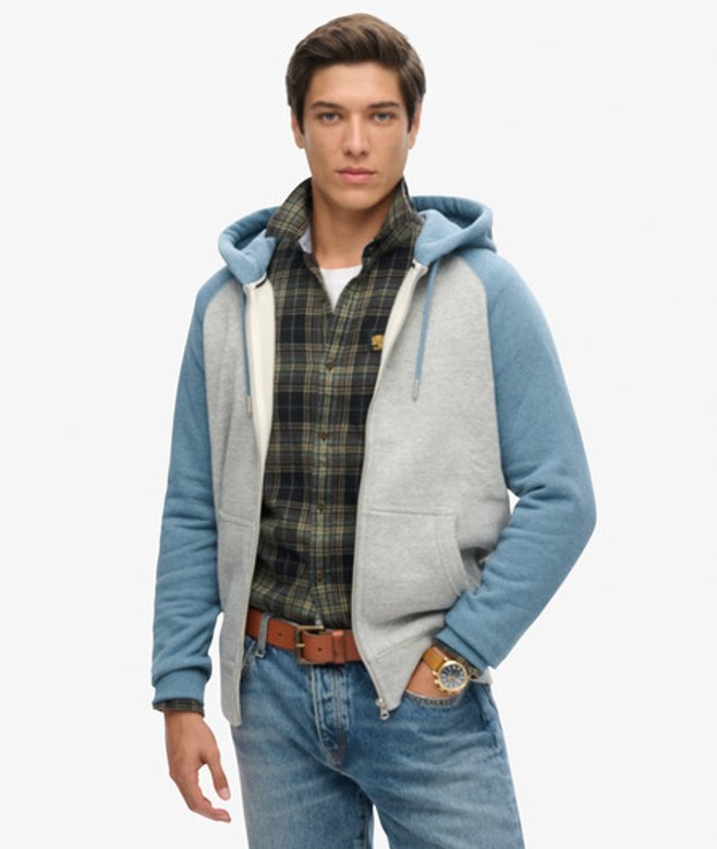 Sweat à Capuche de Baseball Zippé Essential Taille: Xxl - Superdry - Modalova