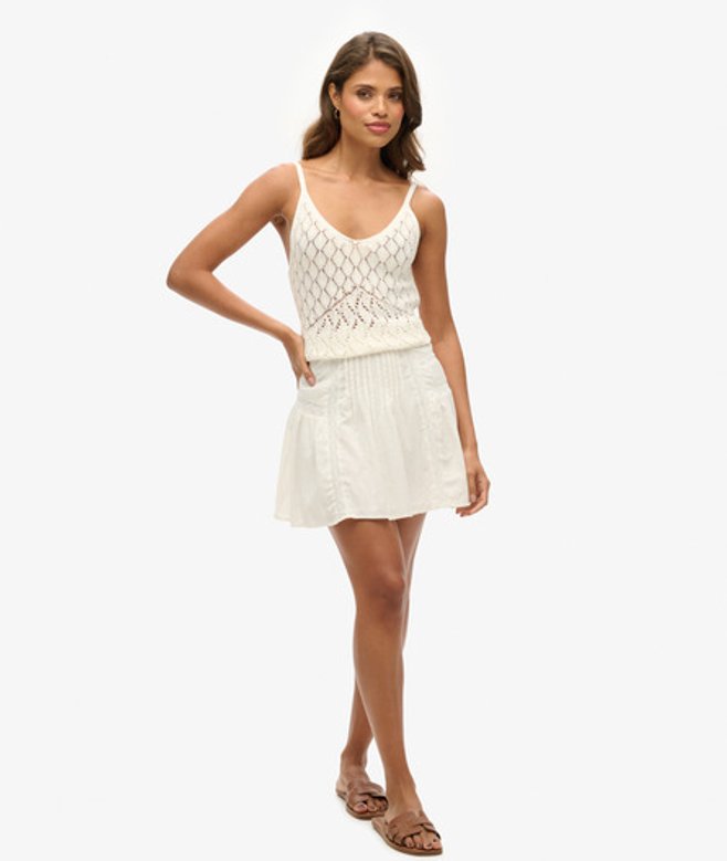 Women's Minirock mit Spitzenbesatz - Größe: 40 - Superdry - Modalova