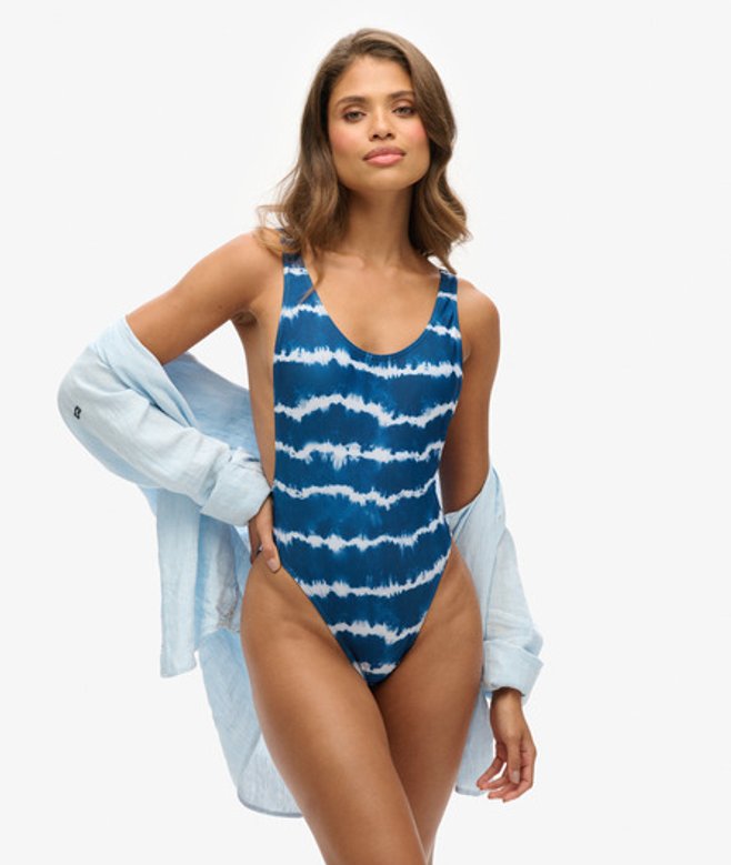 Tie-dye Badpak Blauw Grootte: 36 afbeelding